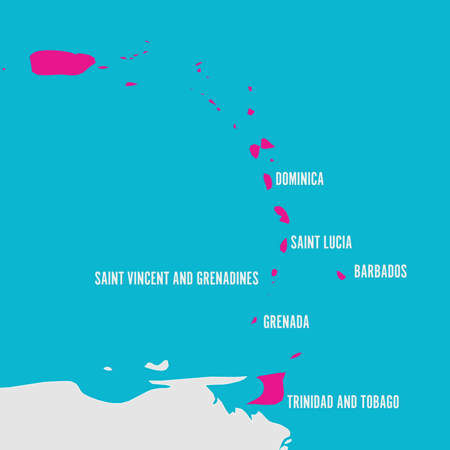 A map of the island of bermuda with different locations.